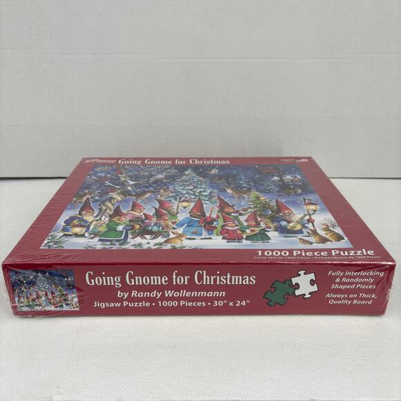 Vermont Going Gnome for Christmas Jigsaw Puzzle 1000 Piece USA Made Sealed New - Picture 6 of 11